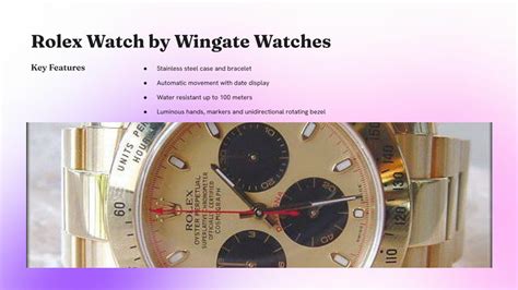 wingate watches rolex